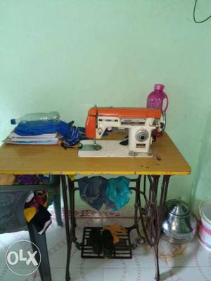 White And Orange Electric Segwing Machine