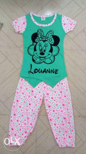 100% Cotton. Girls Kids Set Items for Sale