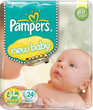 4 packets of brandnew newborn baby pampers per
