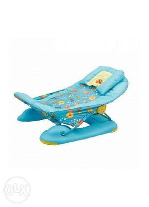 Baby's Blue And Yellow Floral Bouncer