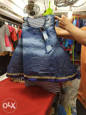 Baby's Blue Denim Dress