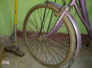 Black And Brown Bicycle Wheel