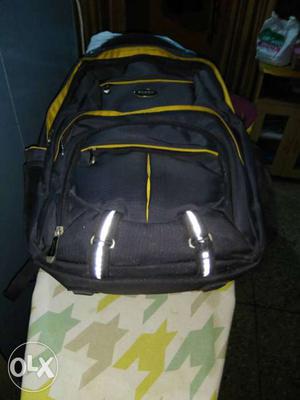 Black And Yellow Backpack