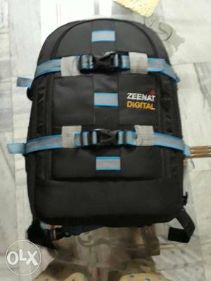 Black Zeenat Digital Backpack