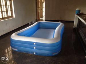 Blue And White Inflatable Pool