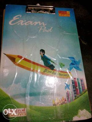 Blue, Green And Yellow Exam Pad Paper Hoolder