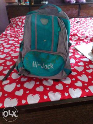Green And Gray Hi-Jack Backpack