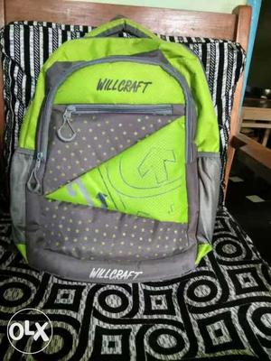 Green And Gray Willcraft Backpack