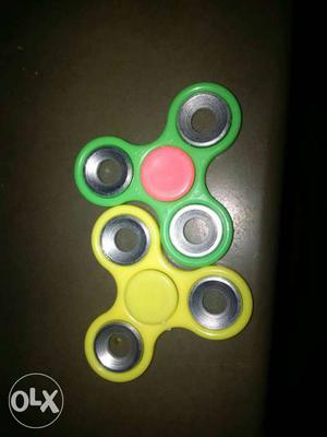 Green And Yellow Hand Spinners
