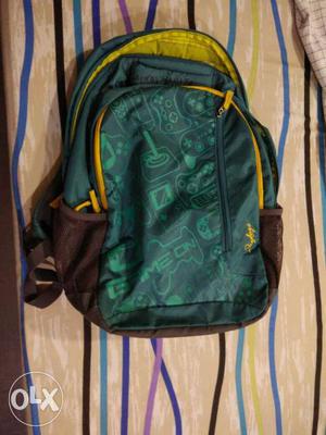 Green, Yellow, And Brown Backpack