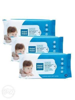 Mee Mee Caring Baby Wet Wipes with Aloe Vera (72 pcs) (Pack