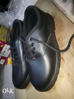 New. never worn. black boys school leather shoes