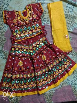 New unused radha dress for 3-4 yr old girl