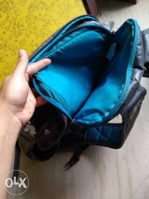 Nike 10l CAMO blue black laptop backpack.