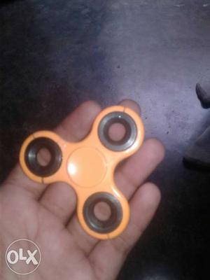 Orange 3-blade Fidget Spinner