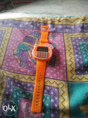 Orange Plastic Watch