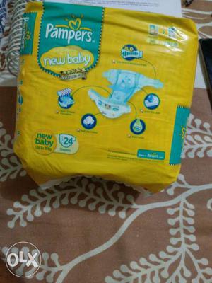Pampers new baby 24 diapers for new born
