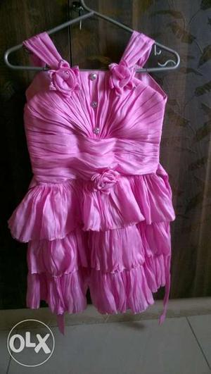 Pink party frock for 5-7 years olds