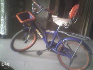 Toddler's Blue And Orange Commuter Bicycle