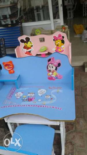 Toddler's Blue Minnie Mouse Printed Desk