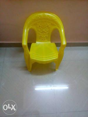 Toddler's Yellow Plastic Chair
