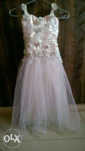 White party frock for 7-9 year olds