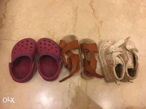 Zara and crocs, size  months for girl.