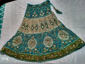 A beautiful green lehenga. Brand new and worn only once