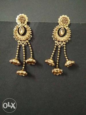 Beautiful golden earrings