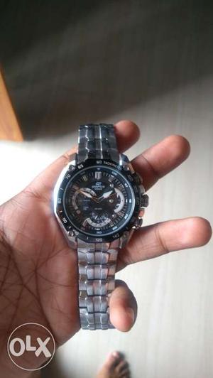 Casio edifice watch with warranty no defects and