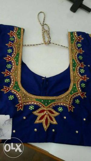 Green And Blue Traditional Dress