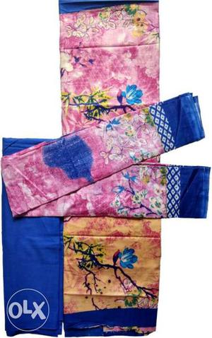 KWF Traders Karachi cotton dress material with
