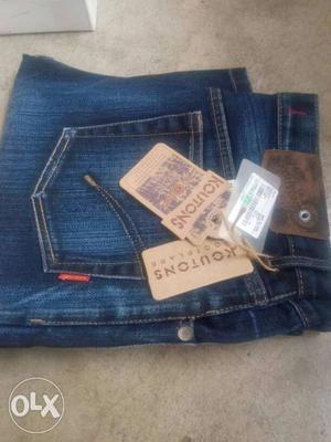 Kouton nevy blue jean, 34" W...Never used in