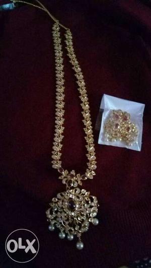 New one gram gold jewellery long chain
