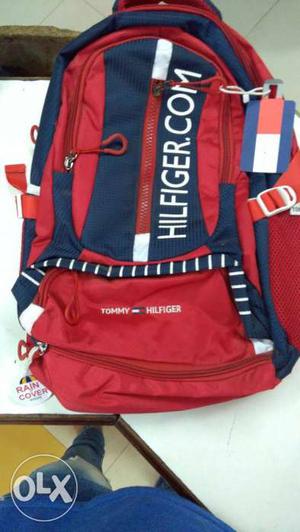 Red And Blue Tommy Hilfiger Backpack