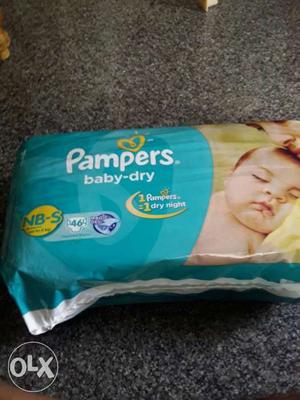 Baby pampers, 46 pieces for just rs 550