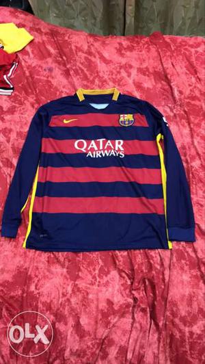 Barcelona original football jersey, size: large