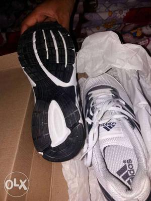 Black-and-white Adidas Running Shoes size8 adidas new