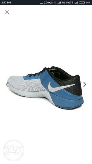 Blue, Black And Gray Nike Sneaker