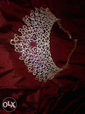 Brand New Zircon with Ruby stone Necklace set