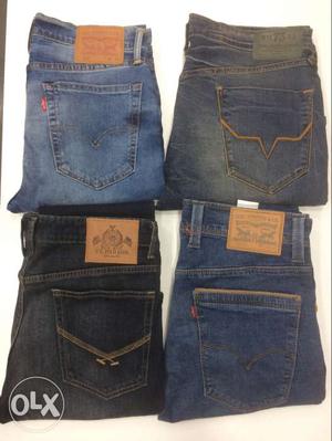 Branded genuine jeans for men like lee levis u.s