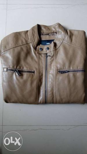 Celio leather jacket M size worth rs . It's