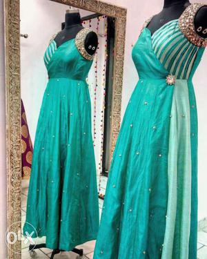 Floor length angrakha style gown