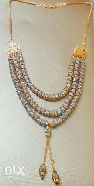 Gold Plated 3 Layer Necklace