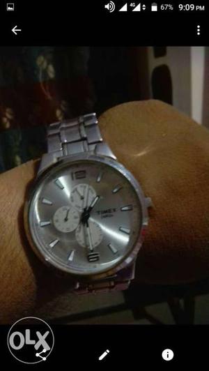Like new less 2 month used Timex watch. mrp-