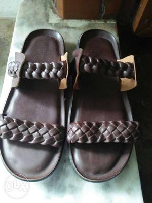 New mens unused pure leather sandal