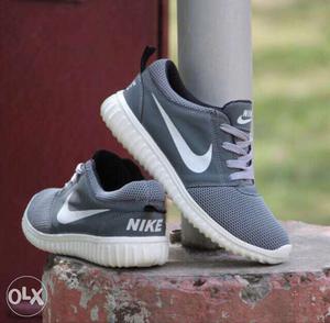 Nike grey shoes, size-6, brand new with box