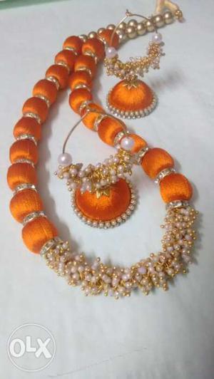 Orange jewels set.
