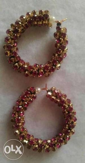 Pink stone hand made jewelry