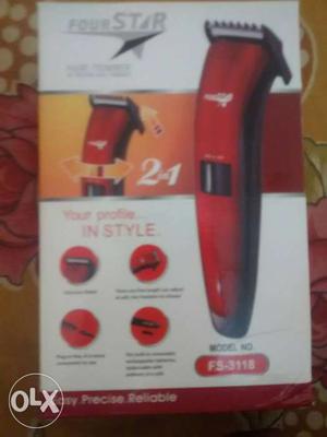 Red And Black Fourstar FS- Hair Trimmer